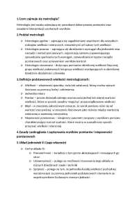 Metrologia z Fizyką (Odpowiedzi Semestr 3)