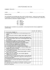Cuestionario de Irritabilidad, Colera y Agresividad (CIA)