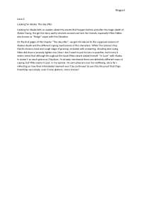 Blog post von looking for alaska