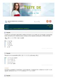 PROVA AV ESTACIO - MATEMATICA