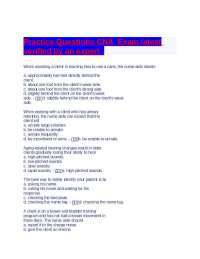 Practice Questions CNA  Exam latest verified by an expert .
