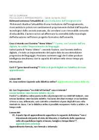 Set di domande con commenti e risposte