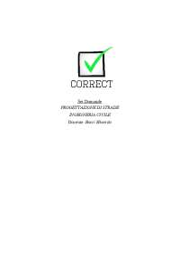 Paniere PROGETTAZIONE DI STRADE INGEGNERIA CIVILE Docente Bocci Edoardo Risoste Chiuse Eca