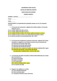 EXAMEN DE LA SEGUNDA UNIDAD DE FISIOLOGIA