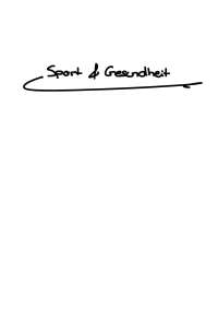 Sport & Gesundheit (aus Weineck)