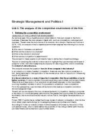 Competitive Advantage & Industry Analysis: Cost, Differentiation & Strategies