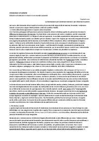 Riassunto libro Pedagogia di genere. Educare ed educarsi a vivere in un mondo sessuato