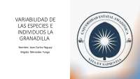Variabilidad Genética de la Granadilla en Colombia: Estudio de Marcadores Microsatélites