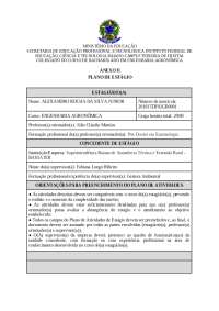 Plano de Estagio Supervisionado