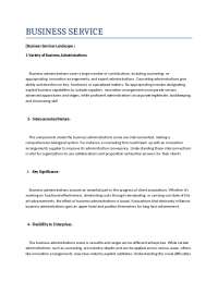 Business Services Landscape and Customer-Centric Approach: Understanding the Interconnected Nature of Business Services and Meeting Evolving Client Ex