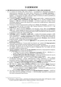 Riassunto: I Germani, genesi di una cultura europea. Battaglia