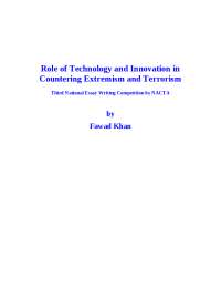Role of Technology and Innovation in Countering Extremism and Terrorism