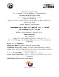 Concentration communautaire OHADA : règles conflit lois & droit int. privé.
