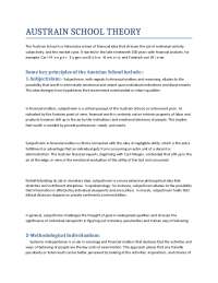 THE AUSTRAIN SCHOOL THEORY WITH QUESTION AND ANSWER