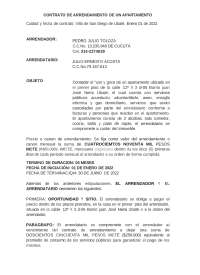 Contrato de Arrendamiento de Apartamento en Villa de San Diego de Ubaté - Prof. Cantor