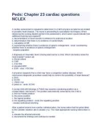 Pediatric Cardiac Assessment