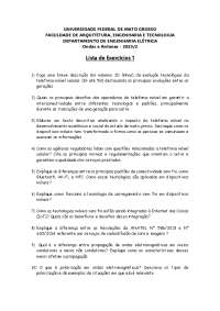 lista de exercicios ondas e antenas