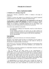Análisis de la Explicación: Tipos y Requisitos - Prof. San Pedro
