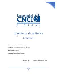 ACTIVIDAD 1 INGENIERIA DE METODOS