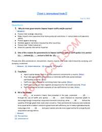Understanding Trade Policies and Marketing Concepts