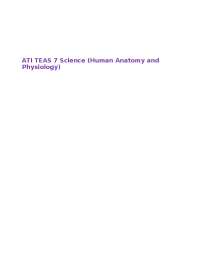 Hierarchy of Structures in Human Anatomy and Physiology