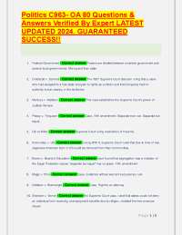 US Politics: Questions and Answers