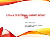 Escala de Desenvolvimento Motor: EDM por Patrícia Santos Zanotti