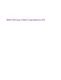 BIOS 256 Exam 3 Q&A Comprehensive ATI Innate and Adaptive Immune Function