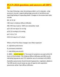 PCCN 2024 questions and answers all 100% A+