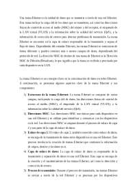Estructura y funcionamiento de las tramas Ethernet