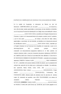 Contrato de Compra-Venta de Vehículo en Guatemala