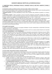 Sintesi manuale "Diritto della sicurezza sociale"