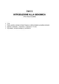 Introduzione alla Genomica