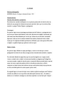 ficha de lectura A reliquia