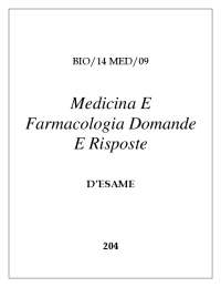 Medicine and Pharmacology Exam Questions and Answers