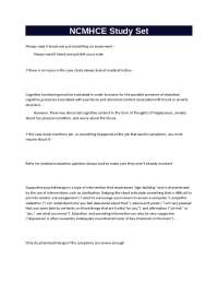 NCMHCE Study Set