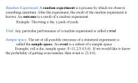 Probability Theory: Understanding Random Variables and Experiments
