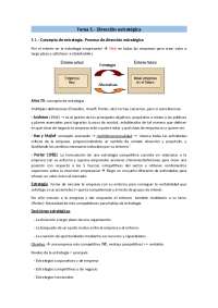 Estrategia Empresarial: Concepto, Proceso y Niveles