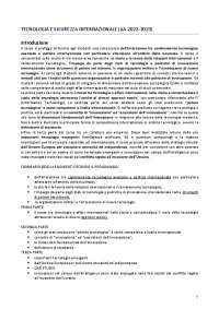 Tecnologia e Politica Internazionale: Innovazione, Potere e Cambiamento