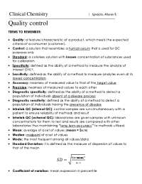 Clinical Chemistry Study Guide, Review Notes for Medical Laboratory Science
