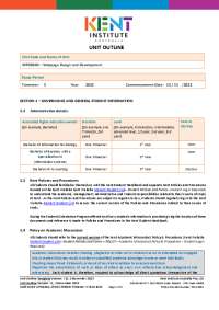 Unit Outline for WPDD202: Internet and Static Websites in Business - Trimester 3, 2023