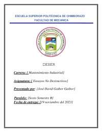 Defectos en ensayos no destructivos: adaptación, refracción y sensibilidad