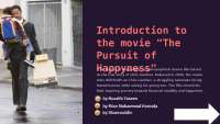 Presentation on "the pursuit of happyness"