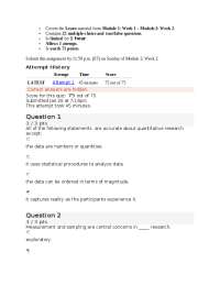 EDUC 750 WK 2 QUIZ 1 LIBERTY UNI