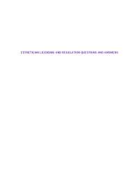 ESTHETICIAN LICENSING AND REGULATION QUESTIONS AND ANSWERS