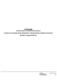 Paniere LINGUISTICA E SOCIOLINGUISTICA prof. Scarpanti Edoardo