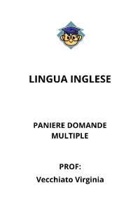 PANIERE DOMANDE MULTIPLE di LINGUA INGLESE, ECAMPUS, Vecchiato Virginia