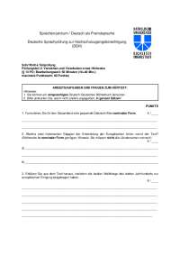 DSH Beispeilprüfung 2020