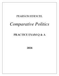 Comparative Politics Practice Exam Q & A 2024