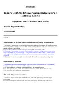 Conservazione Della Natura E Delle Sue Risorse - 246 domande chiuse con risposta